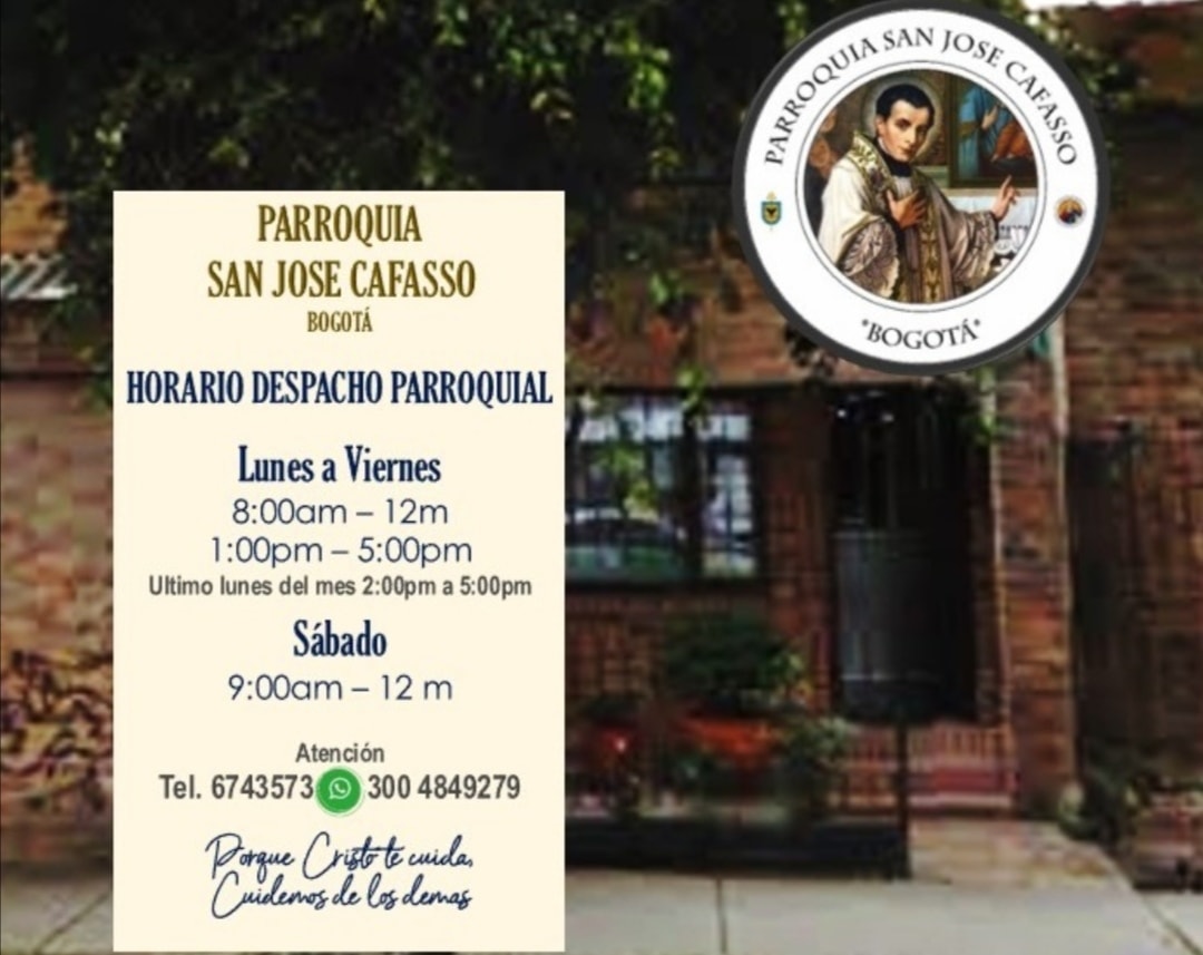 DESPACHO PARROQUIAL - PARROQUIA SAN JOSÉ CAFASSO
